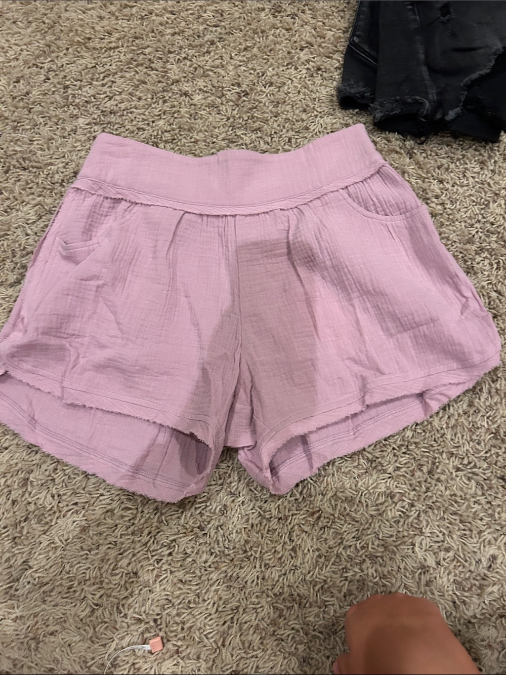 1.4.3. Story by Line Up Soft Light Pink High-Waist Pull-On Shorts